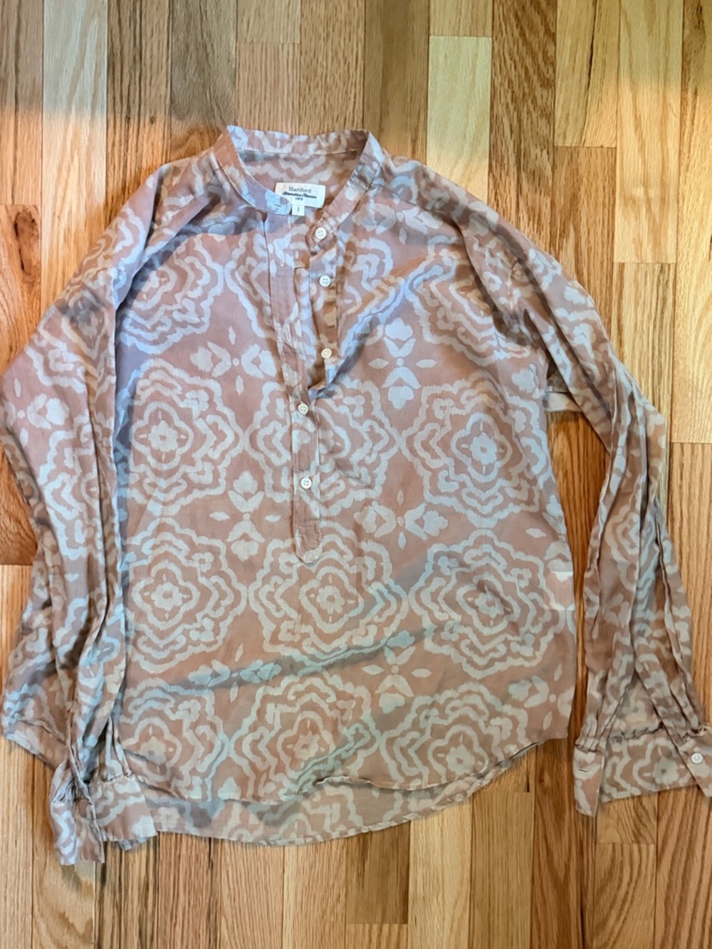 Light Pink Patterned lightweight shirt